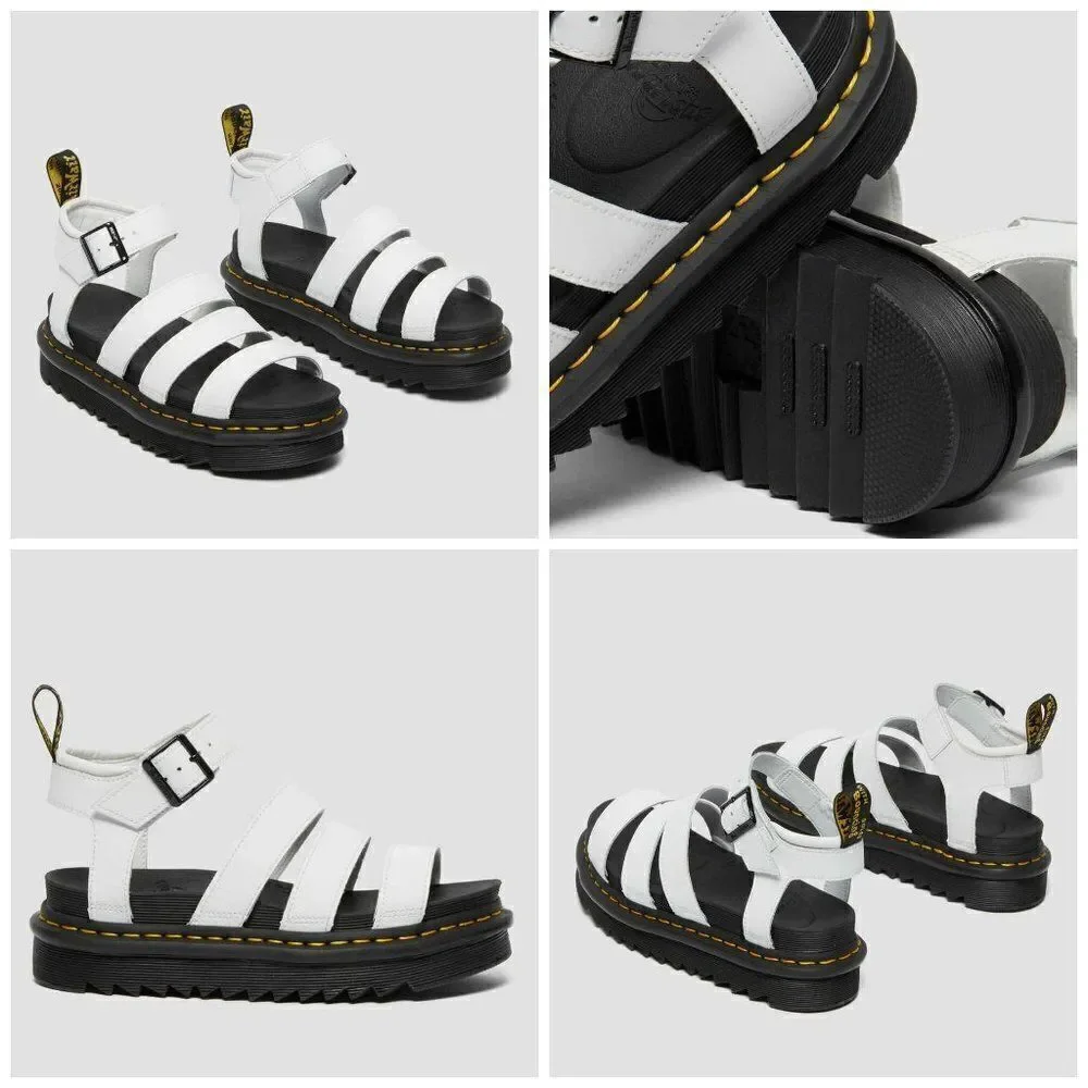 Dr. Martens Women's Blaire Hydro Leather Strap Sandals Size 9
